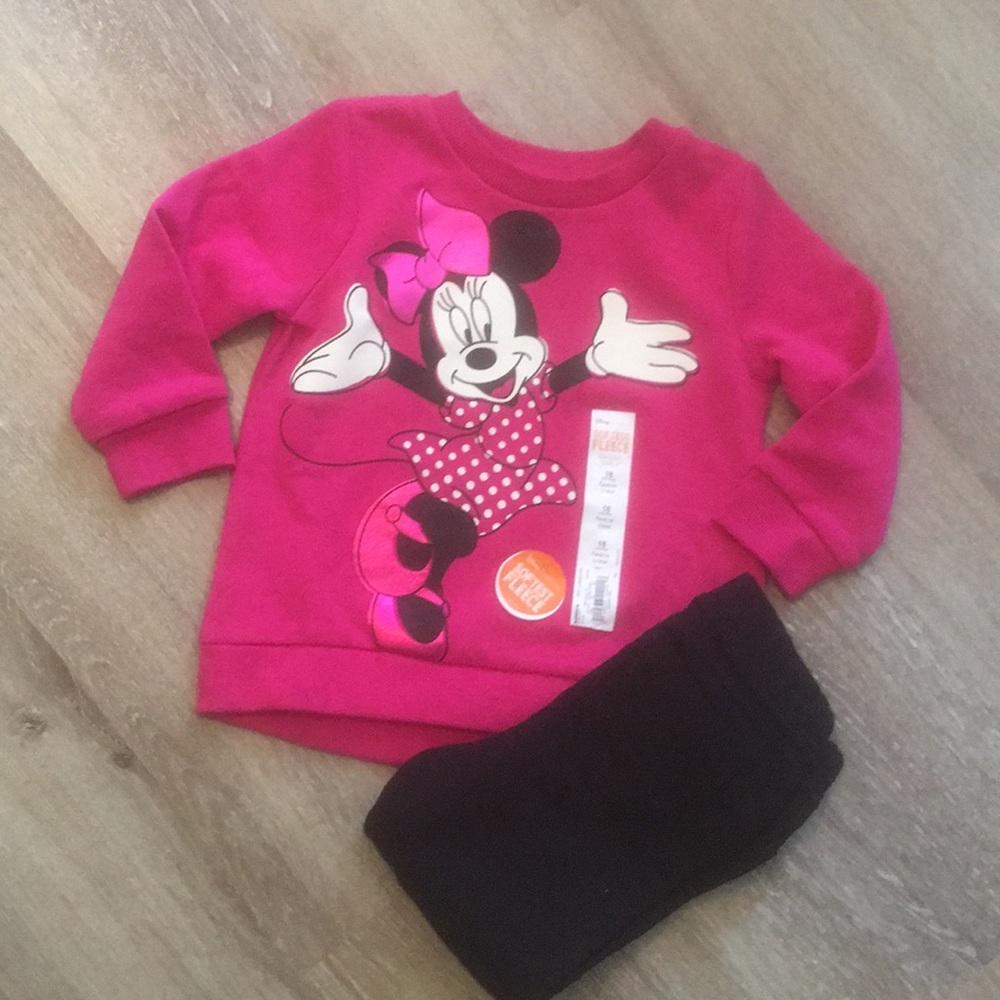 Minnie Mouse Fleece Sweatershirt and pants